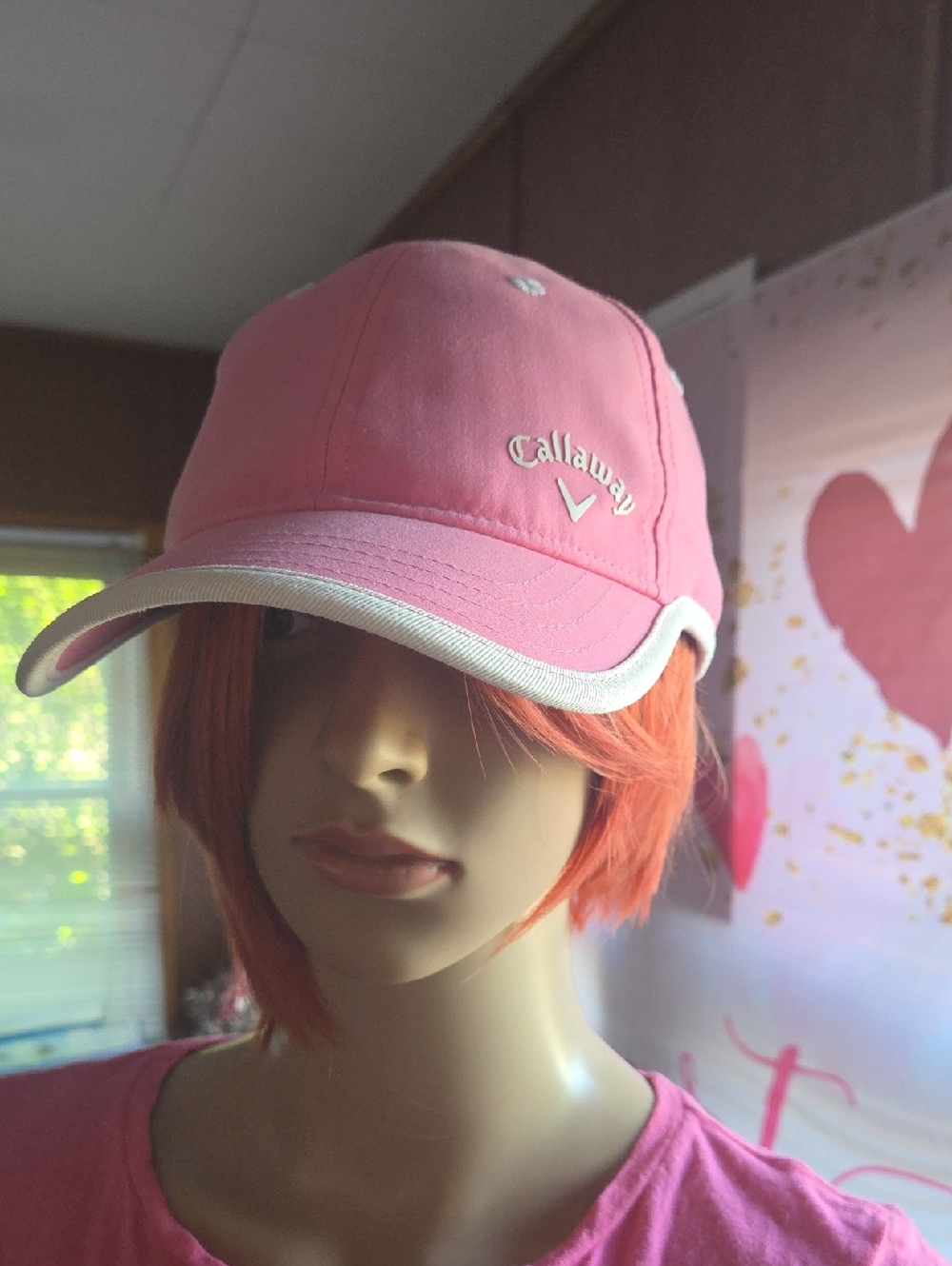 Callaway Pink Cap with White Trim